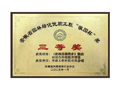 杭州荣获2025“徽园杯”奖三等奖