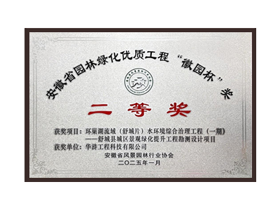 杭州荣获2025“徽园杯”奖二等奖
